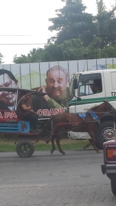 Carambolage Fidel Castro, Chavez, charrettes et bus